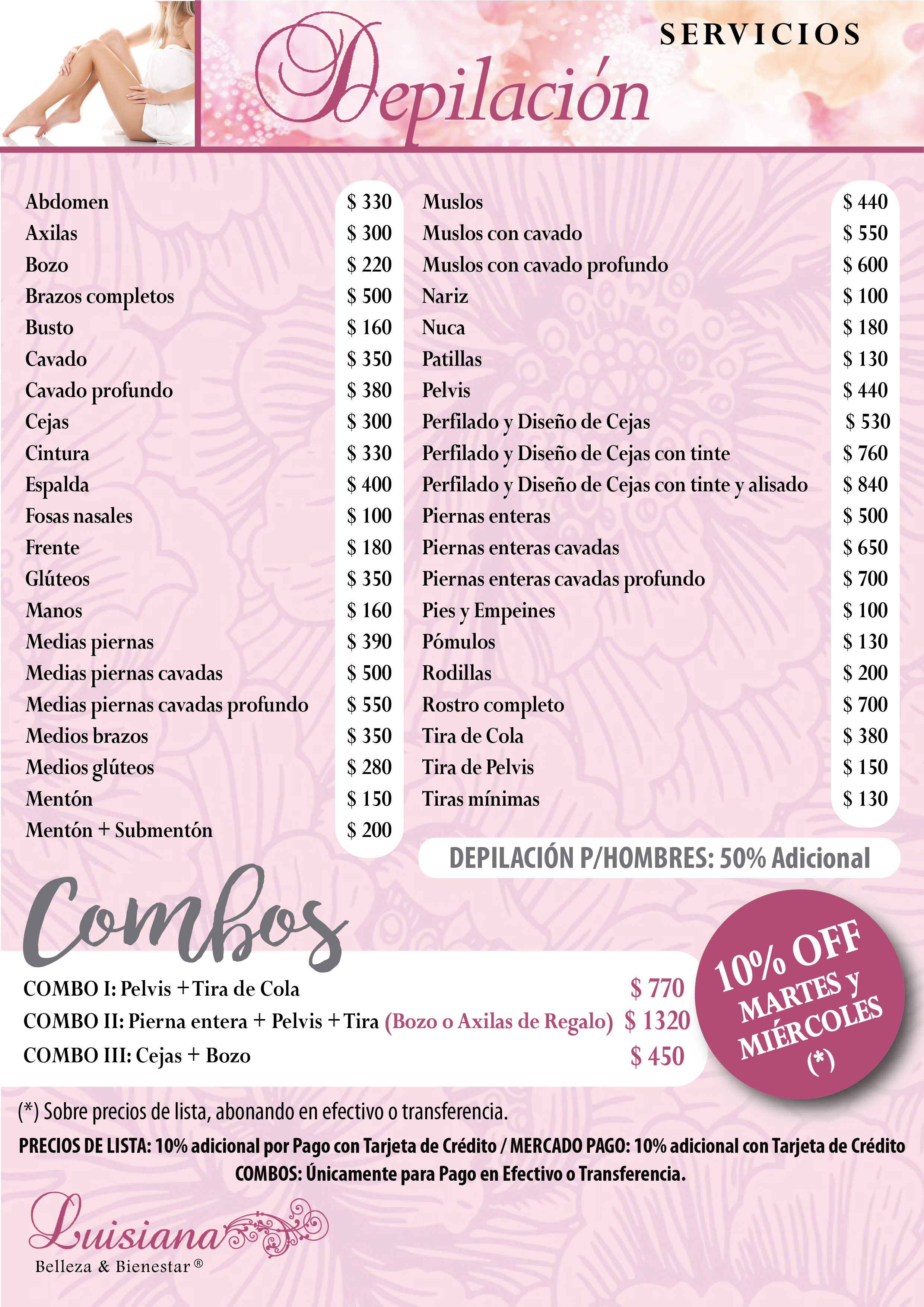 Carta de Luisiana en Caballito, CABA — página 1